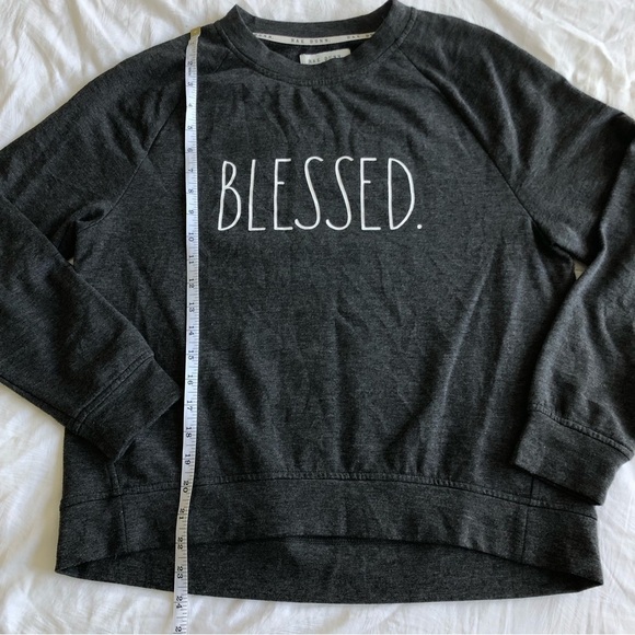 Rae Dunn Blessed Studio Raglan Sweatshirt - Picture 7 of 11